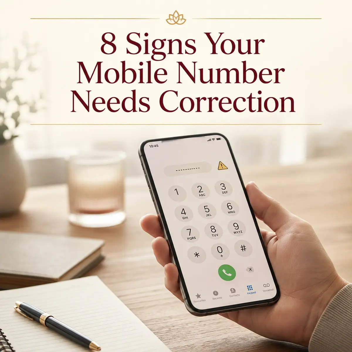 Signs a mobile number may need numerology correction