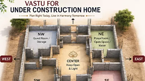 Vastu planning for a new or under-construction home