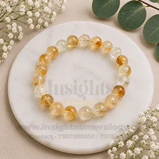 Natural Citrine Crystal Bracelet