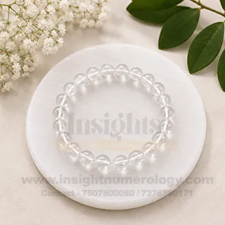 Natural Clear Quartz Crystal Bracelet