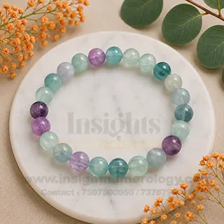 Natural Fluorite Crystal Bracelet