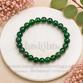Natural Green Jade Crystal Bracelet