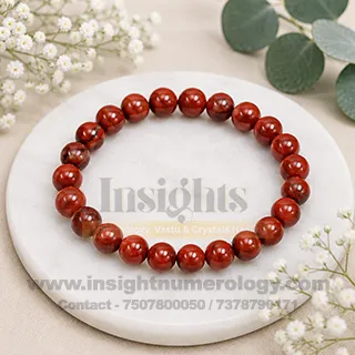 Natural Red Jasper Crystal Bracelet